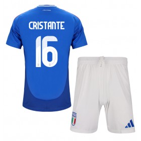 Italien Bryan Cristante #16 Hemmakläder Barn EM 2024 Kortärmad (+ Korta byxor)